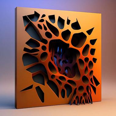 3D model abstract painting (STL)